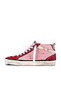 view 5 of 6 Mid Star Sneaker in Antique Pink, Red, & White