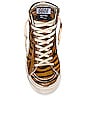 view 4 of 6 Slide Sneaker in Brown Zebra & White