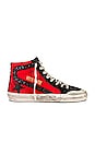 view 1 of 6 Slide Sneaker in Red & Black