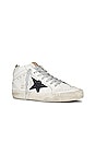 view 2 of 6 Mid Star Sneaker in White, Black, & Silver