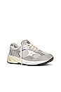 view 2 of 6 Running Dad Sneaker in Grey, Silver, & White