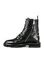 view 5 of 5 Combat Leather Upper Boot in Black