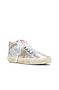 view 2 of 6 Mid Star Sneaker in Silver & Taupe