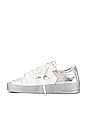 view 5 of 6 Stardan Sneaker in White & Silver