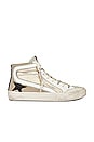 view 1 of 6 Slide Sneaker in Platinum, Gold, Ice, Black, & White