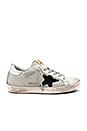 view 1 of 6 Superstar Sneaker in White Cord & Silver Lurex