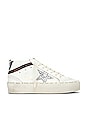 view 1 of 6 Hi Mid Star Sneaker in White, Silver, & Brown