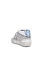 view 3 of 6 Mid Star Sneaker in White, Silver, & Blue Fog