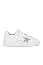 view 1 of 6 Pure Star Sneaker in White & Silver
