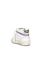 view 3 of 6 SNEAKERS MID STAR in White, Beige, Light Yellow, & Light Purple