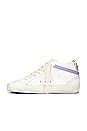 view 5 of 6 Mid Star Sneaker in White, Beige, Light Yellow, & Light Purple