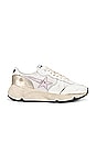 view 1 of 6 Running Sneaker in White, Orchid Hush, & Platinum