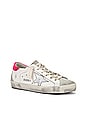 view 2 of 6 Super Star Sneaker in White, Ice, Silver, & Lobster Fluo