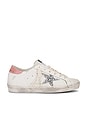 view 1 of 6 Super Star Sneaker in White, Silver, & Pink