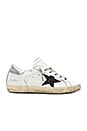 view 1 of 6 SNEAKERS SUPERSTAR in White Leather & Black Glitter