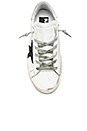 view 4 of 6 SNEAKERS SUPERSTAR in White Leather & Black Glitter