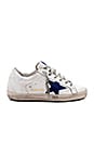 view 1 of 6 Superstar Sneaker in White Iridescent & Blue Star
