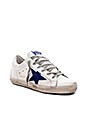 view 2 of 6 Superstar Sneaker in White Iridescent & Blue Star
