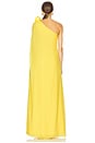view 3 of 3 Solaris One-Shoulder Gown in Canary Yellow