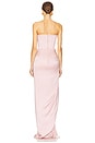 view 3 of 3 The Roz Corseted Draped Gown in Powder Pink