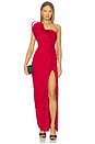 view 1 of 4 x REVOLVE Draped Ruffle Gown in Red