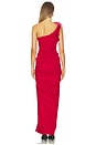 view 4 of 4 x REVOLVE Draped Ruffle Gown in Red