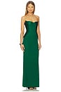 view 2 of 3 x REVOLVE Petal Column Gown in Emerald