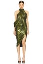 view 1 of 3 The Cleopatra Dress in Stellar Green