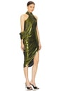 view 2 of 3 The Cleopatra Dress in Stellar Green