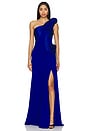view 1 of 4 The Sculpted Wave Gown in Electric Blue