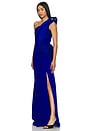 view 3 of 4 The Sculpted Wave Gown in Electric Blue