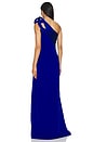 view 4 of 4 The Sculpted Wave Gown in Electric Blue