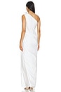 view 3 of 3 Toga Draped Gown in White