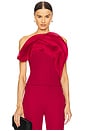 view 1 of 5 The Wave Ruffle Top in Fuchsia