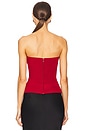 view 4 of 5 The Erytheia Petal Corset in Rubescent Red