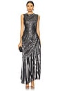 view 1 of 4 Fossil Metallic Dress in Graphite
