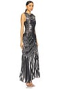 view 2 of 4 Fossil Metallic Dress in Graphite