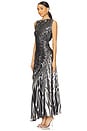 view 3 of 4 Fossil Metallic Dress in Graphite