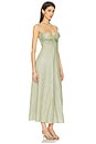 view 2 of 4 The Relic Dress in Sage, Gold & Silver