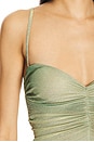 view 4 of 4 The Relic Dress in Sage, Gold & Silver