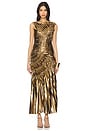 view 1 of 3 Fossil Dress in Gold