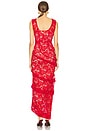 view 4 of 4 The Spiral Dress in Red