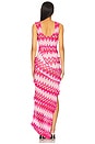 view 3 of 4 The Labyrinth Dress in Red & Pink