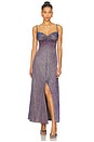 view 1 of 4 Relic Dress Metallic in Cobalt, Pink & Silver Sparkle