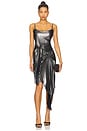 view 1 of 4 The Torrent Metallic Dress in Graphite
