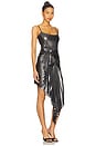 view 2 of 4 The Torrent Metallic Dress in Graphite