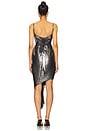 view 4 of 4 The Torrent Metallic Dress in Graphite