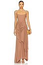 view 1 of 3 The Torrent Floorlength Dress in Brown
