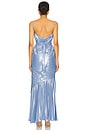 view 4 of 5 The Torrent Floorlength Metallic Dress in Pale Blue