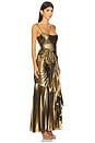 view 2 of 5 Torrent Dress Floorlength Metallic in Gold